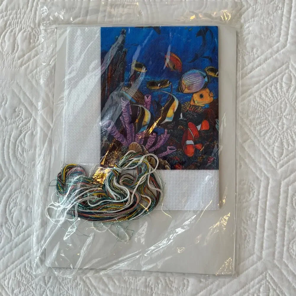 Candamar Embellished Cross Stitch Christian Riese Lassen Eternal Rainbow Sea Kit